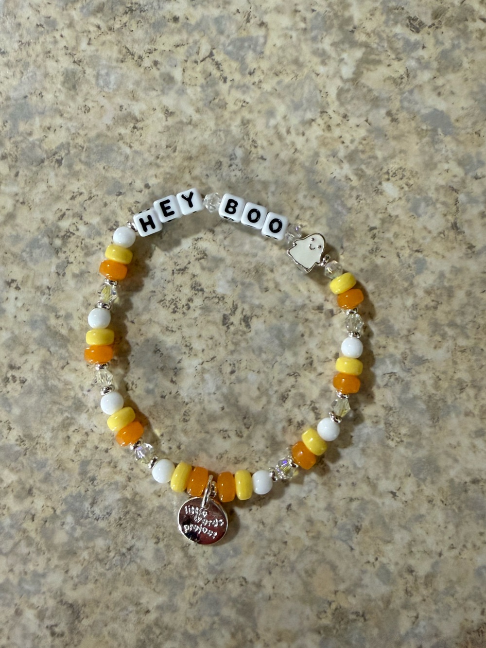 Hey Boo Little Words Project bracelet